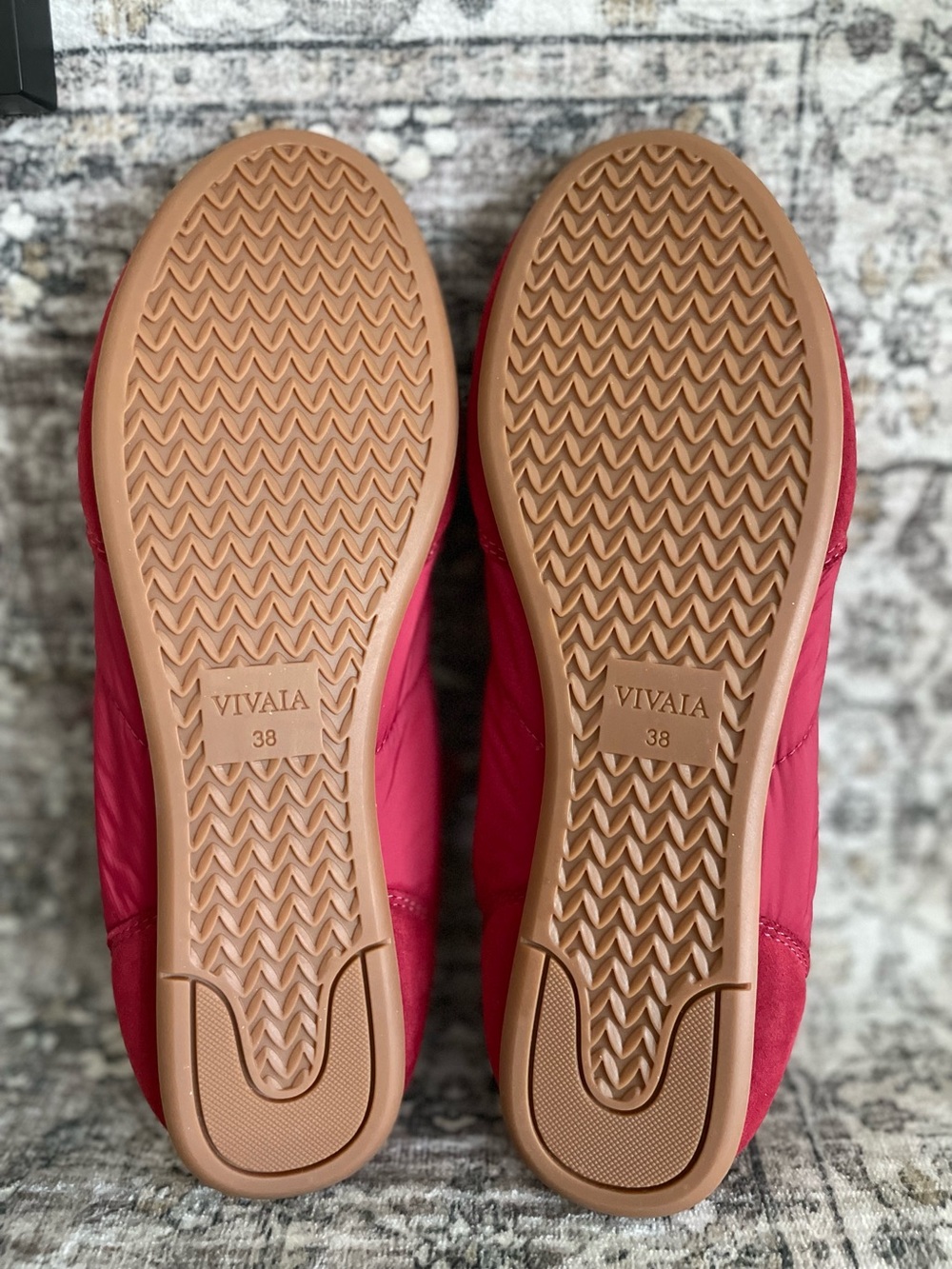 Vivaia Yancy Sneakerina Jogger Red Size 7 (38) Ribbon Lace Sneaker - Picture 4 of 9